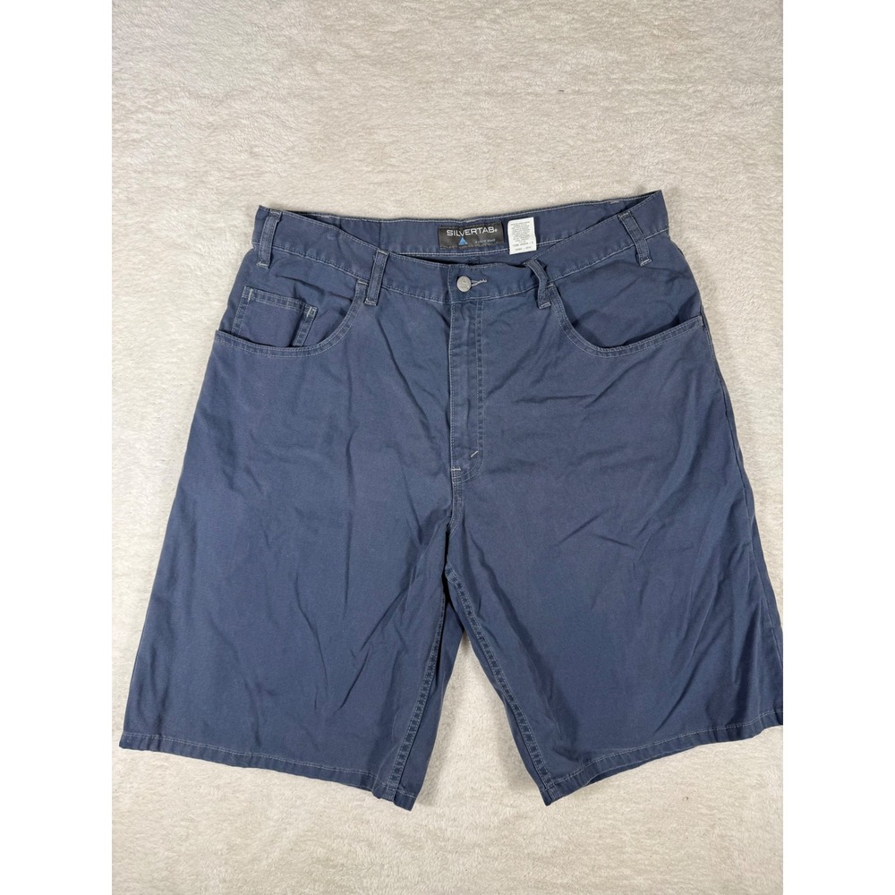 Levi's SilverTab Shorts Mens 36 Blue Grey Excellent Relaxed Fit Y2K Baggy‎ Cargo